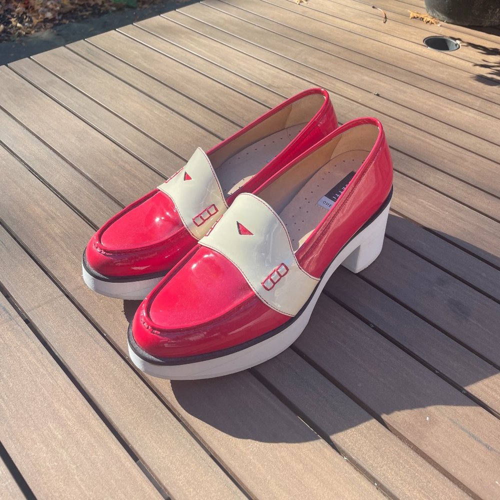 Authentic Fratelli Rossetti Red Loafer Heels